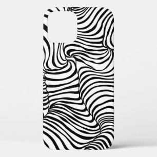 Case-Mate iPhone Case Lignes blanches blanches Abstraites Zèbre