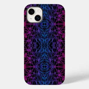 Coque Pour iPhone 14 Plus Lignes croisées lumineuses 01 x4 pb noir BG
