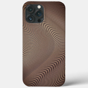 Case-Mate iPhone Case Lignes de Motif rayées Abstraites Brown