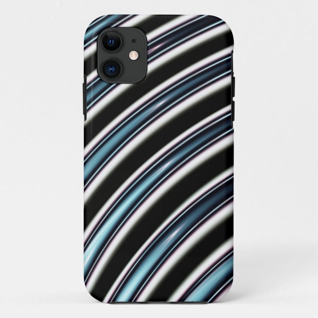 Coques Case-Mate iPhone Lignes incurvées étroitement d'une fractale (Dos)