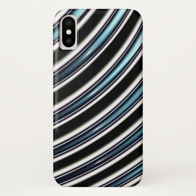 Coques Case-Mate iPhone Lignes incurvées étroitement d'une fractale (Dos)