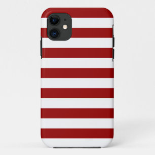 Etui iPhone Case-Mate Lignes rouges et blanches épaisses, motif