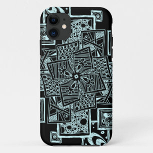 Case-Mate iPhone Case Lignes texturées en noir et blanc