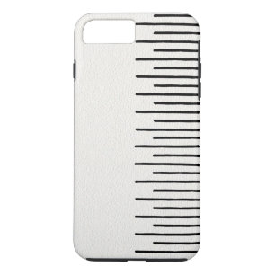 Coques Pour iPhone Lignes Tribales Africaines Modernes Cuir Blanc