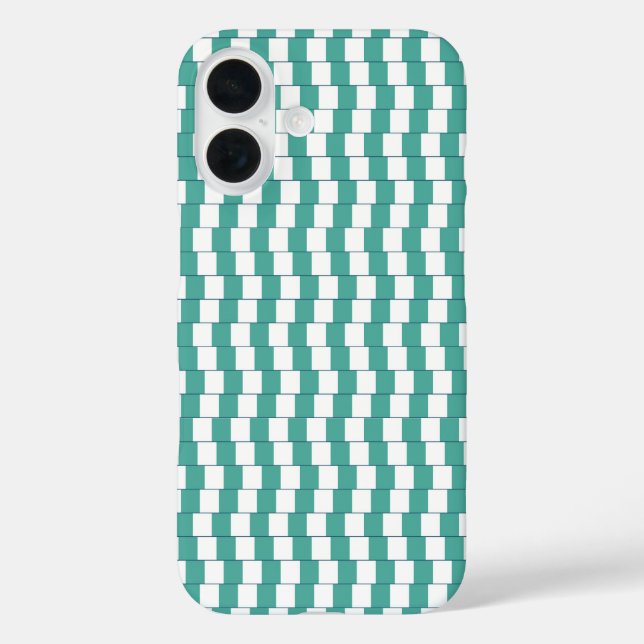 Coques Case-Mate iPhone Lignes turquoises déroutantes (Verso)