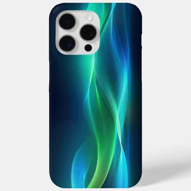 Coques Case-Mate iPhone Lignes vertes et bleues (Verso)