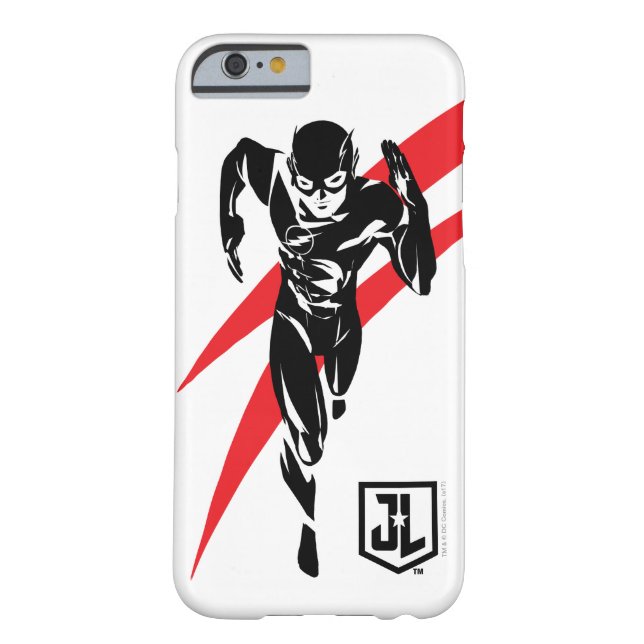 Coques Case-Mate iPhone Ligue de Justice | Flash Running Noir Pop Art (Dos)