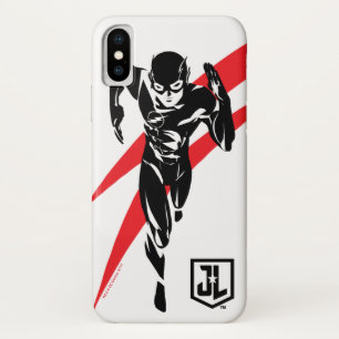 Coque Case-Mate Pour iPhone Ligue de Justice   Flash Running Noir Pop Art