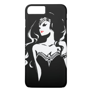 Coques Pour iPhone Ligue de Justice | Wonder Woman Noir Pop Art