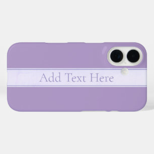 Coques iPhone 16 Lila clair élégant personnalisable