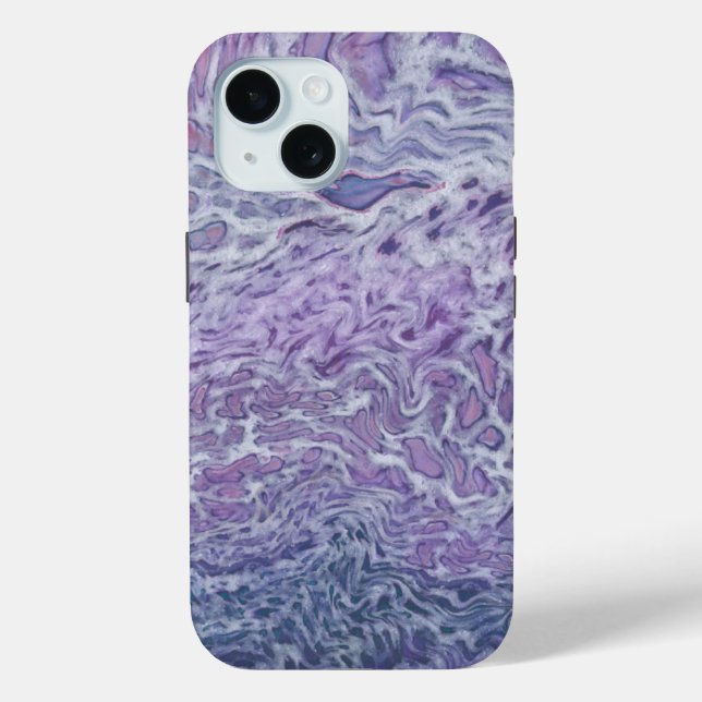 Coques Case-Mate iPhone Lilac Acrylique Pourrissant L'Art Fluide Abstrait (Verso)