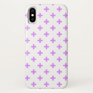 Case-Mate iPhone Case Lilac polka croise sur blanc