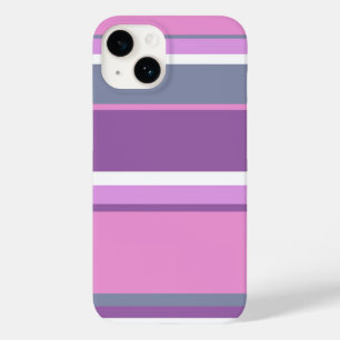 Coque Pour iPhone 14 Lilac rayures