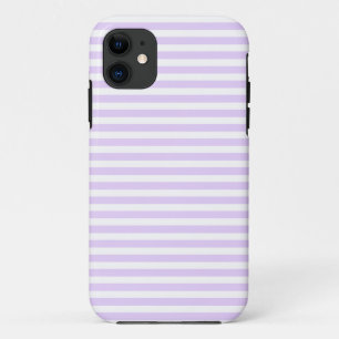 Case-Mate iPhone Case Lilac violet et blanc bonbons rayures