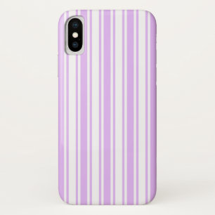 Case-Mate iPhone Case Lilac violet et blanc bonbons rayures