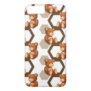 Coque Case-Mate Pour iPhone l'illustration d'une rangée de nounours concernen