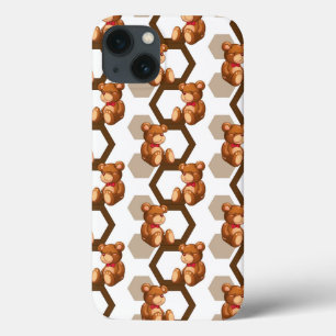 iPhone 13 Coque l'illustration d'une rangée de nounours concernent
