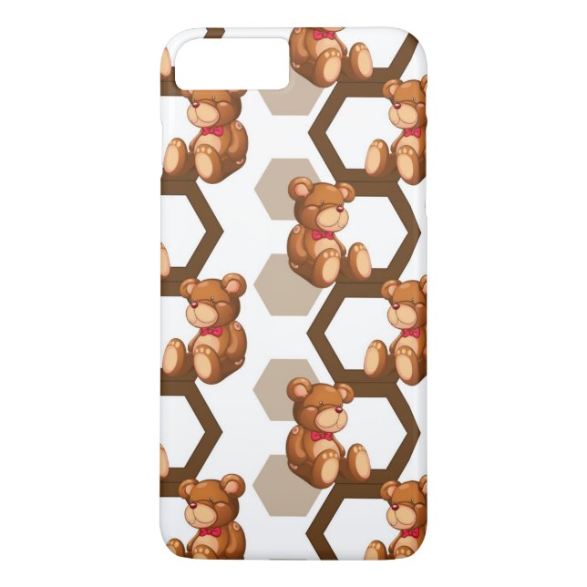 Coques Case-Mate iPhone l'illustration d'une rangée de nounours concernent (Dos)