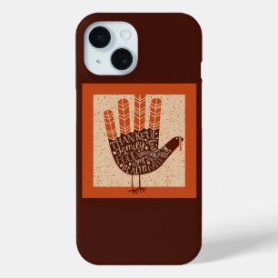 Coque Pour iPhone 15 L'illustration ludique de dinde de SlipperyJoe pou