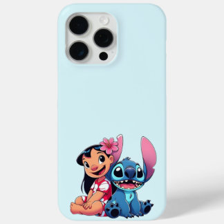 Coque iPhone 15 Pro Max Lilo et Stitch Tropical Fun :