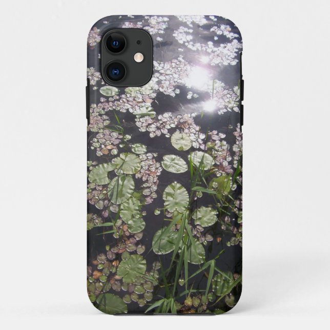 Coques Case-Mate iPhone Lilypads sur le lac Sunlit Photo (Dos)