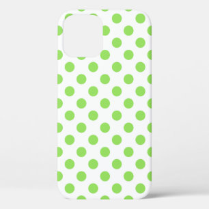 Coques Pour iPhone Lime et pois blancs