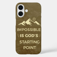 L'Impossible est le point de départ de Dieu, l'ins