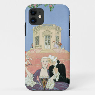 Coque iPhone 11 L'Indolents, illustration pour des 'fêtes Galante