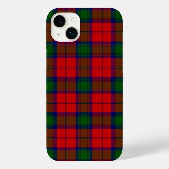Coques Case-Mate iPhone Lindsay tartan rouge vert plaid (Verso)