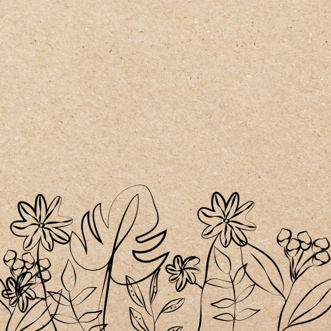Coques Case-Mate iPhone  Line Art on Kraft Paper  (Line art)