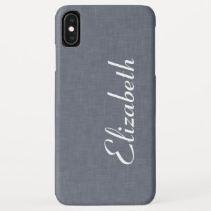 Case-Mate iPhone Case Linge gris bleu moderne