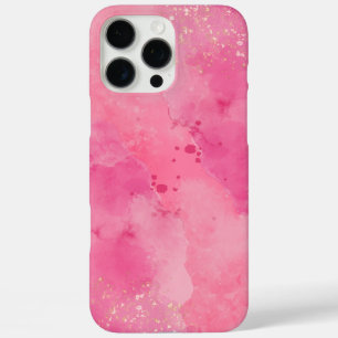 Coques iPhone 16 Pro Max Linktree Aquarelle Rose