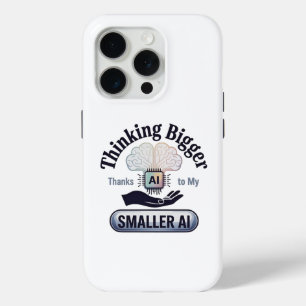 Coque iPhone 15 Pro L'intelligence artificielle Penser un Humour plus