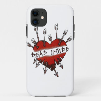 Coque iPhone 11 L'intérieur de morts a percé le coeur