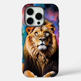 Coques iPhone 16 Pro Lion cosmique