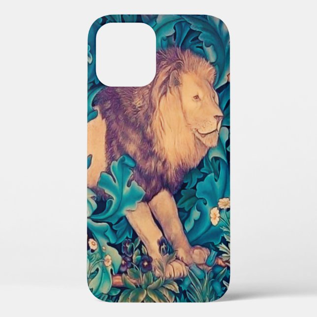 Coques Case-Mate iPhone Lion dans la forêt, William Morris (Verso)