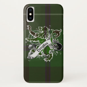 Coques Pour iPhone Lion de tartan de Douglas