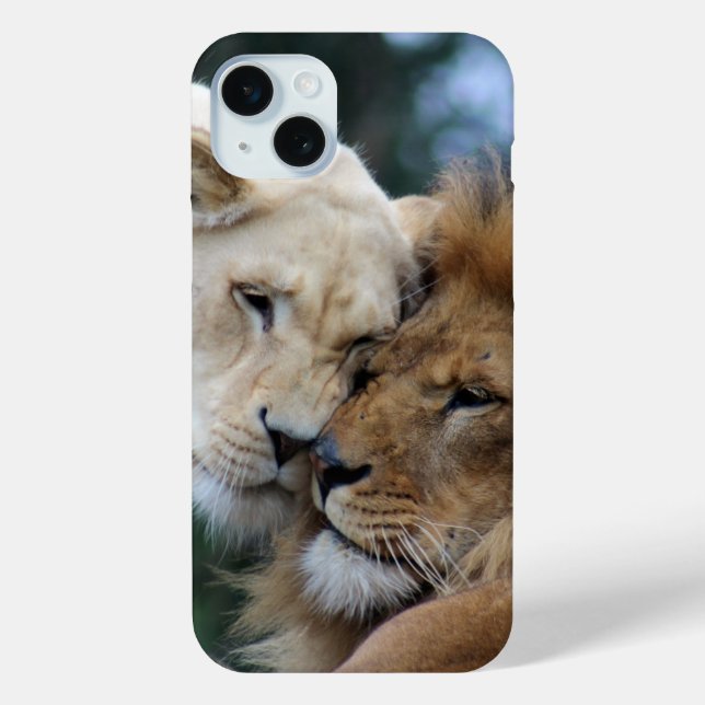 Coques Case-Mate iPhone Lion et lionne qui s'étourdissent (Verso)
