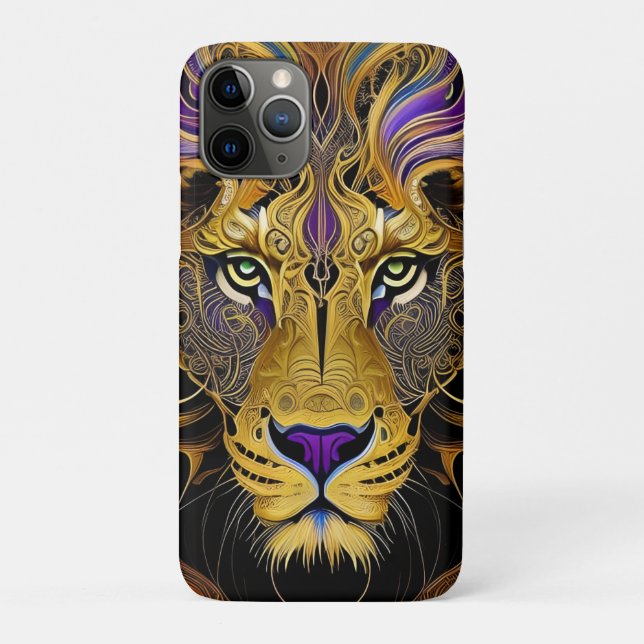 Coques Case-Mate iPhone Lion Gold Filigree (Dos)