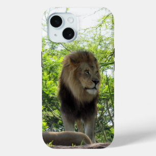 Coque Pour iPhone 15 Lion - Le Roi de la Jungle