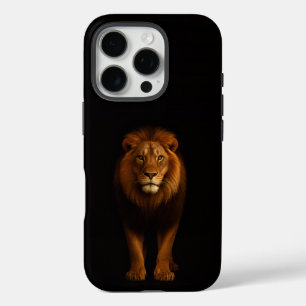 Coques iPhone 16 Pro Lion majestueux Black 4 Luxe iPhone 16 Pro