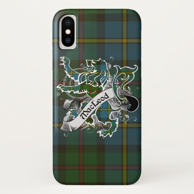 Coques Case-Mate iPhone Lion Tartan de MacLeod (Dos)