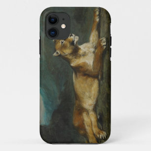 Coque iPhone 11 Lionne reposant, c.1855 (huile sur le panneau)