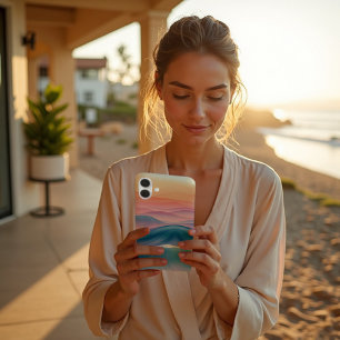 Coques iPhone 16 Liquide Abstrait de la houle de Pêche