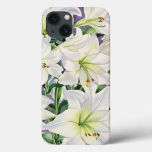 iPhone 13 Coque Lis blancs 2008
