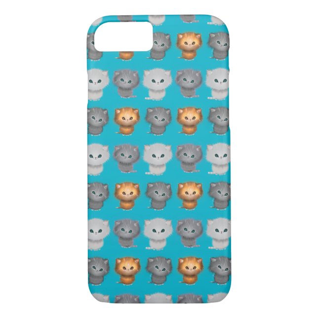 Coques Case-Mate iPhone Little Kittens Motif Tabby Persian Kitties (Dos)