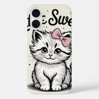 Coques iPhone 16 Little sweet Kitty