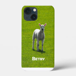 Case-Mate iPhone Case Little White Lamb et ton nom