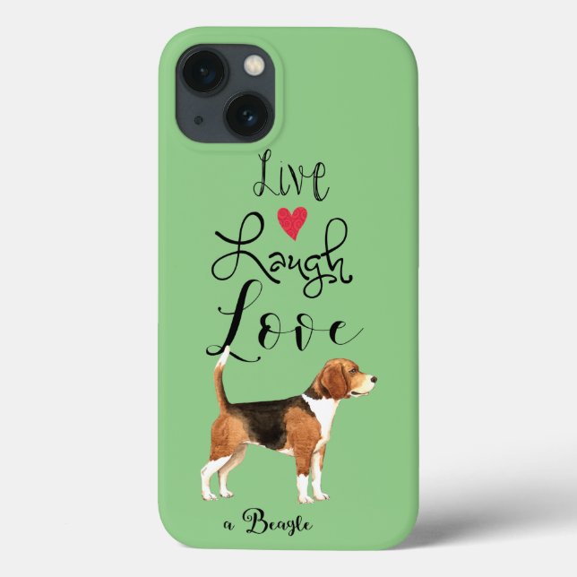 Coques Case-Mate iPhone Live Laugh Love a Beagle (Verso)