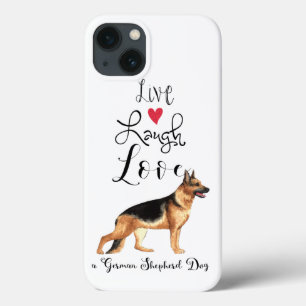 Case-Mate iPhone Case Live Laugh Love a German Shepherd